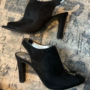 Anne Klein open toe sling back booties sz 8.5